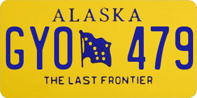 AK license plate GYO479