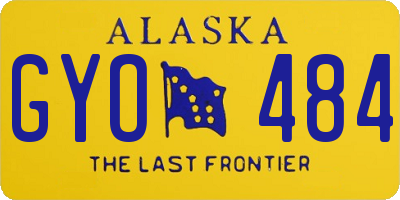 AK license plate GYO484