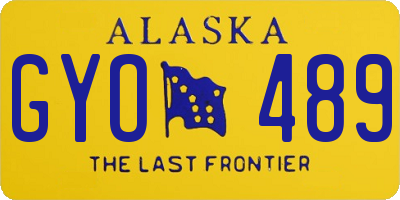 AK license plate GYO489