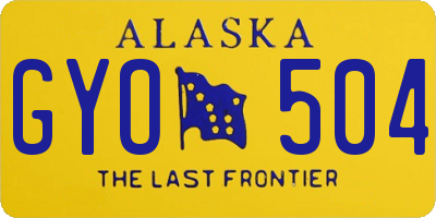 AK license plate GYO504