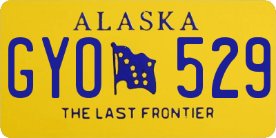 AK license plate GYO529