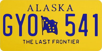 AK license plate GYO541