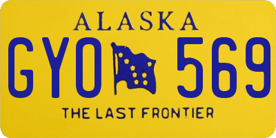 AK license plate GYO569