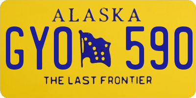 AK license plate GYO590