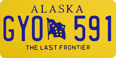 AK license plate GYO591