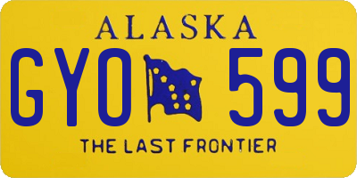 AK license plate GYO599