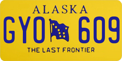 AK license plate GYO609