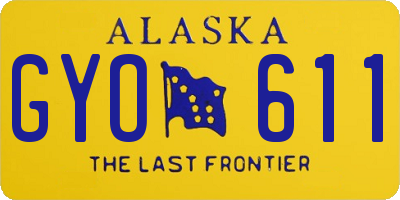 AK license plate GYO611