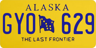 AK license plate GYO629