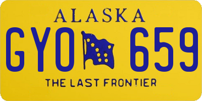 AK license plate GYO659