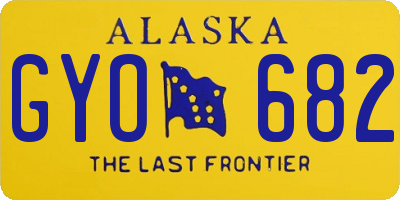 AK license plate GYO682