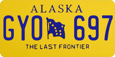 AK license plate GYO697