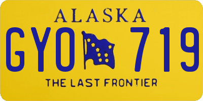 AK license plate GYO719