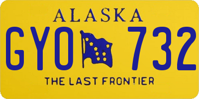 AK license plate GYO732