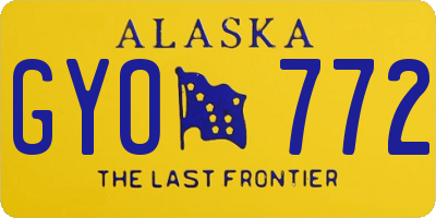 AK license plate GYO772