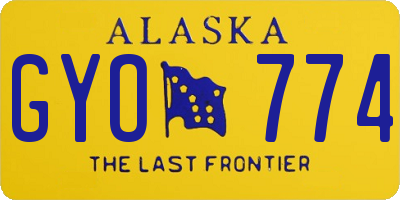 AK license plate GYO774