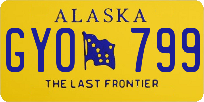 AK license plate GYO799