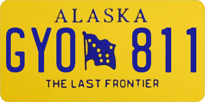AK license plate GYO811