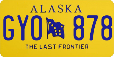 AK license plate GYO878