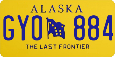 AK license plate GYO884