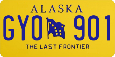 AK license plate GYO901