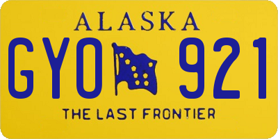 AK license plate GYO921