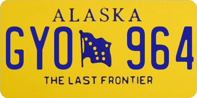 AK license plate GYO964