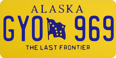 AK license plate GYO969