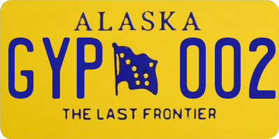 AK license plate GYP002