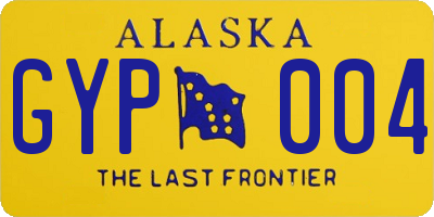AK license plate GYP004
