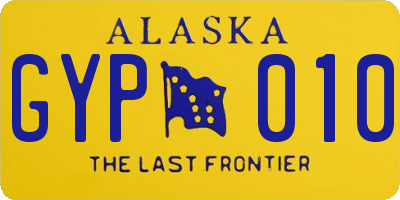 AK license plate GYP010