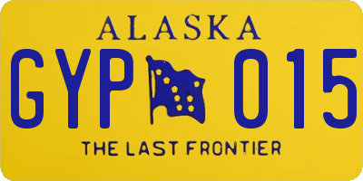 AK license plate GYP015