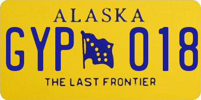 AK license plate GYP018