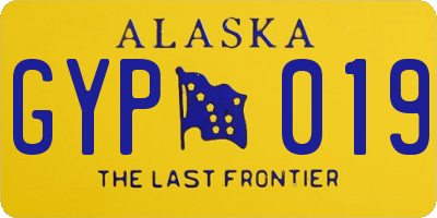 AK license plate GYP019