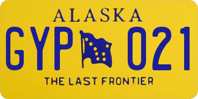 AK license plate GYP021