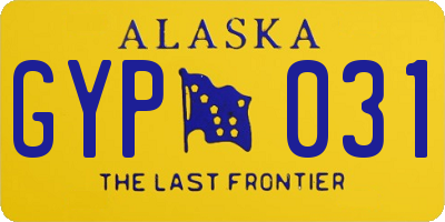 AK license plate GYP031