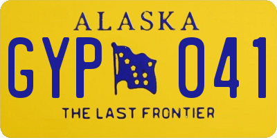 AK license plate GYP041