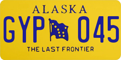 AK license plate GYP045