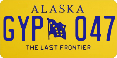 AK license plate GYP047