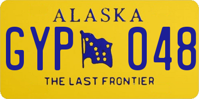 AK license plate GYP048