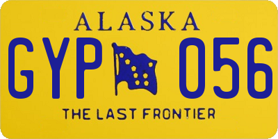 AK license plate GYP056