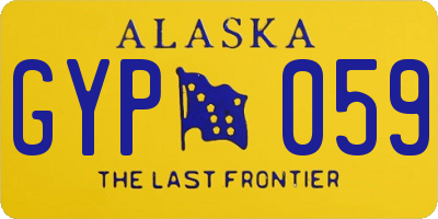 AK license plate GYP059