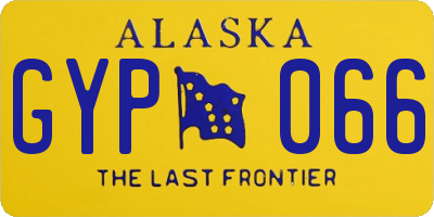AK license plate GYP066