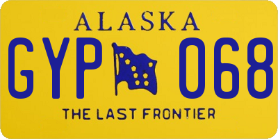 AK license plate GYP068
