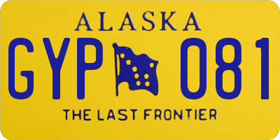AK license plate GYP081