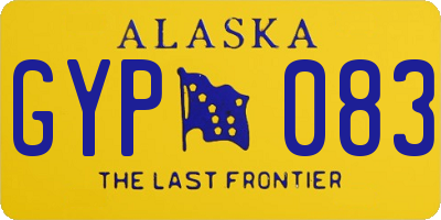 AK license plate GYP083