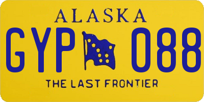 AK license plate GYP088