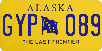 AK license plate GYP089