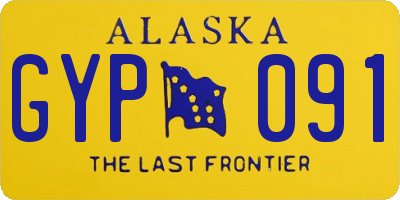 AK license plate GYP091