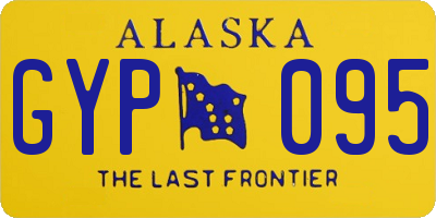 AK license plate GYP095